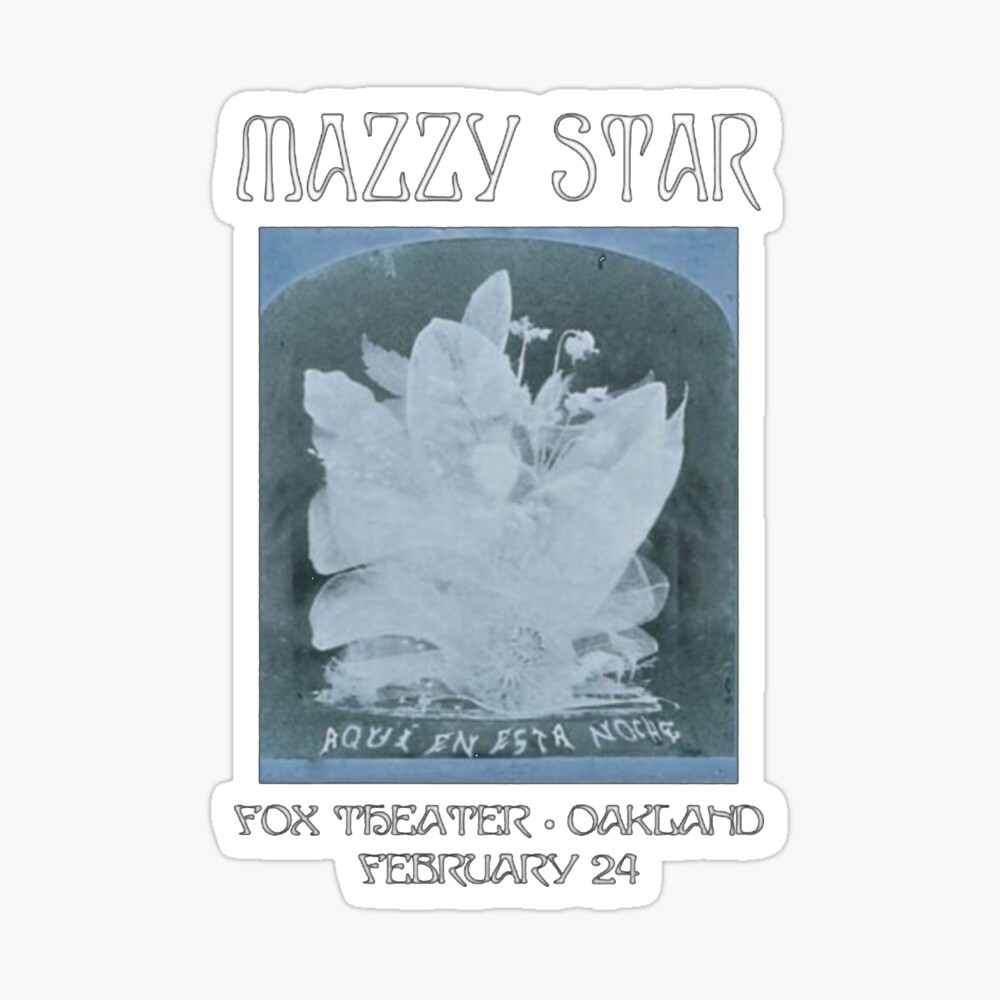 Mazzy Star - Concert Poster Oakland Photographic Print