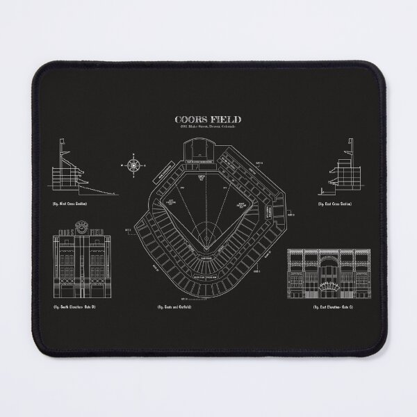 Item preview, Coors Field (White Stencil-No Background) designed and sold by BGALAXY.