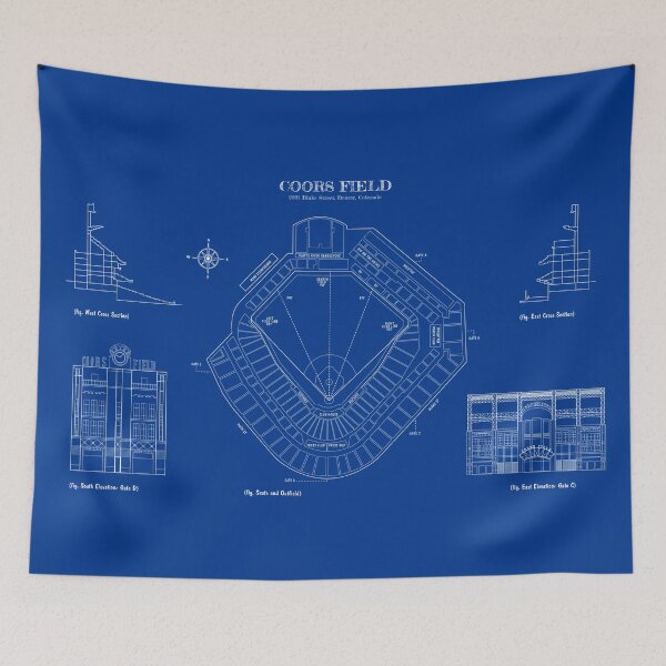 Item preview, Coors Field (White Stencil-No Background) designed and sold by BGALAXY.