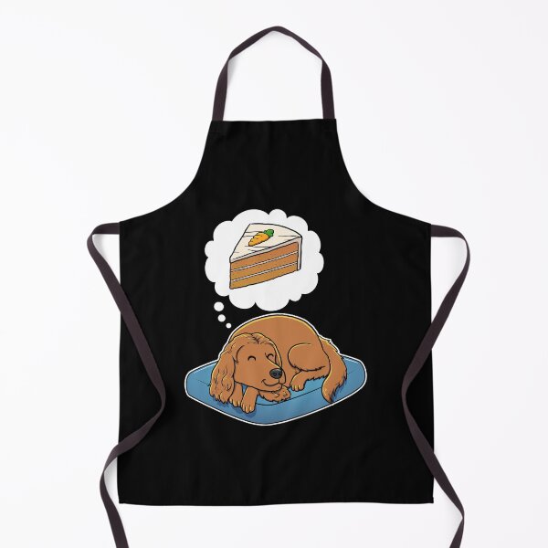 Item preview, English Cocker Spaniel dreaming about Carrot Cake designed and sold by DoggieDelights.