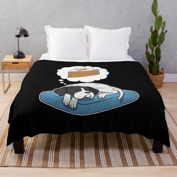 Item preview, English Pointer dreaming about Carrot Cake designed and sold by DoggieDelights.