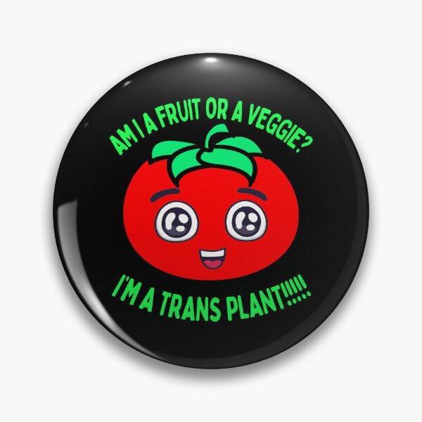 Item preview, Funny Tomato Am I A fruit or a Veggie or a Transplant Pun designed and sold by funnytshirtemp.