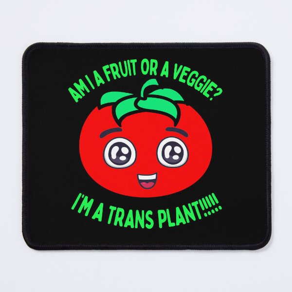 Item preview, Funny Tomato Am I A fruit or a Veggie or a Transplant Pun designed and sold by funnytshirtemp.