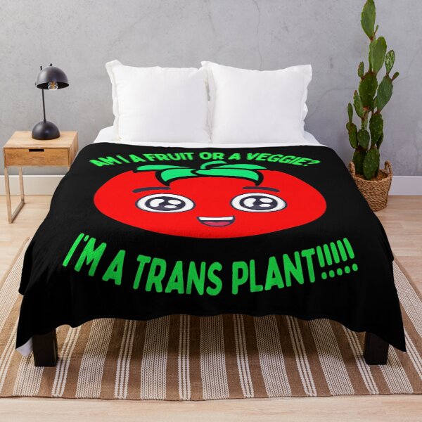 Item preview, Funny Tomato Am I A fruit or a Veggie or a Transplant Pun designed and sold by funnytshirtemp.