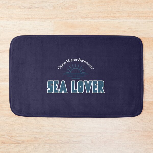 Artikelvorschau, Sea Lover – Open Water Swimming Design – Blau und Weiß – Wild Swimming Tees lang entworfen und verkauft von TopChoice0201.