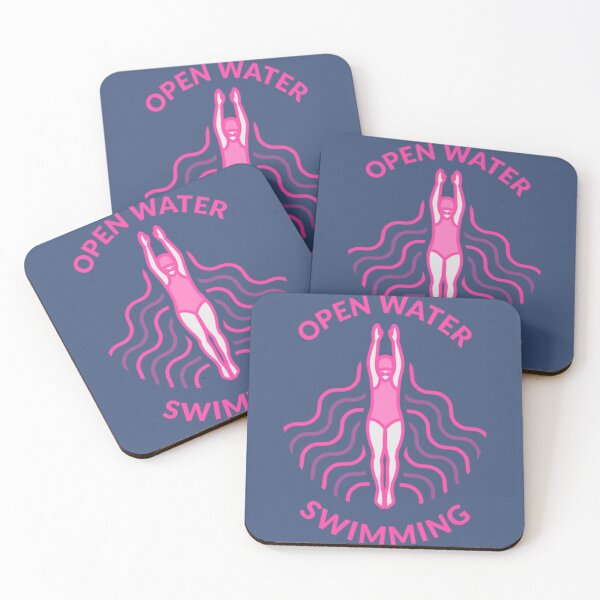 Item preview, Open Water Swimming - Pink - Graphic and Text - Wild Swimming Tees   designed and sold by TopChoice0201.