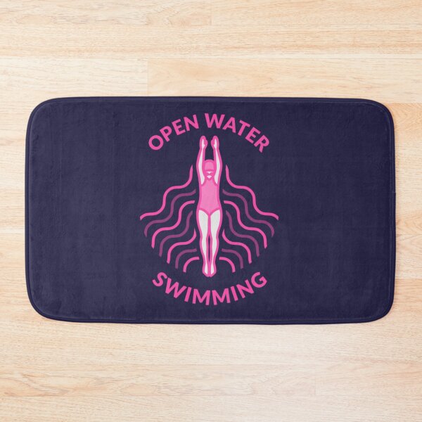 Artikelvorschau, Open Water Swimming - Pink - Grafik und Text - Wild Swimming Tees entworfen und verkauft von TopChoice0201.
