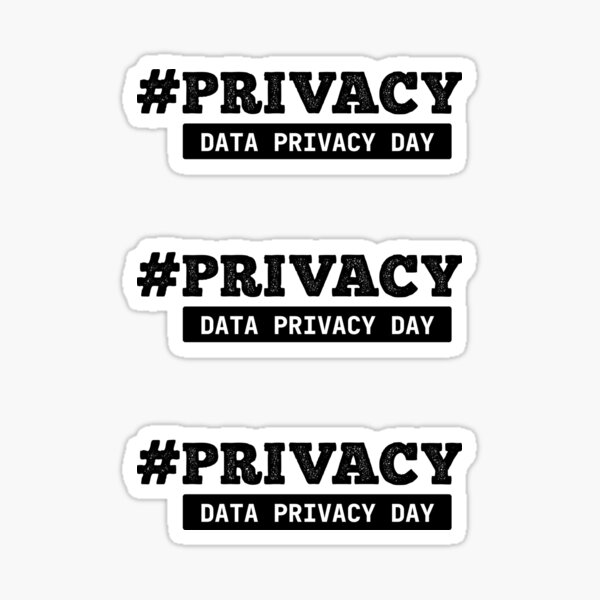 Item preview, Data Privacy Day Hashtag Sign designed and sold by DevBox.