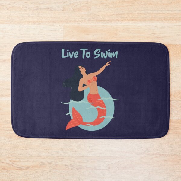 Artikelvorschau, Live to Swim Mermaid - Wildes Schwimmen im offenen Wasser - Wilde Schwimm-T-Shirts entworfen und verkauft von TopChoice0201.