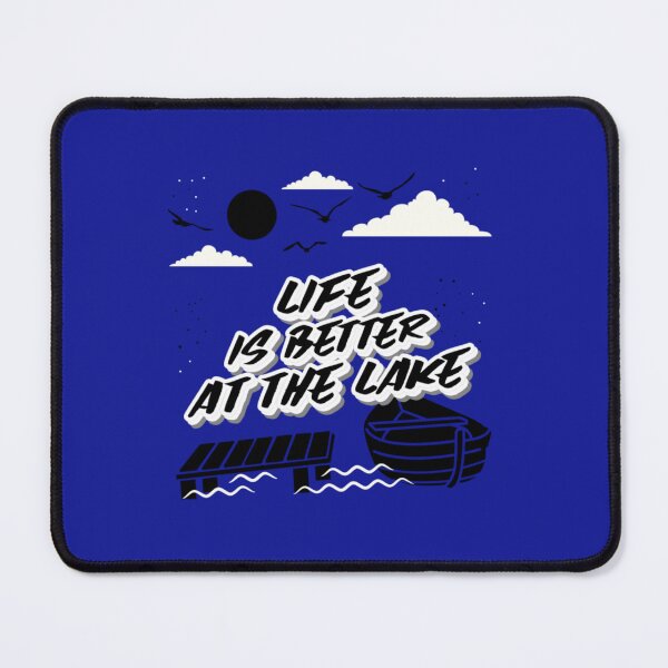 Item preview, Life is Better at the Lake - Wild Swimming Tees - Black and White Long  designed and sold by TopChoice0201.