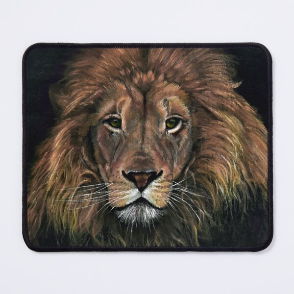 Item preview, Lion on black background designed and sold by Debbie’s Sketchbook.