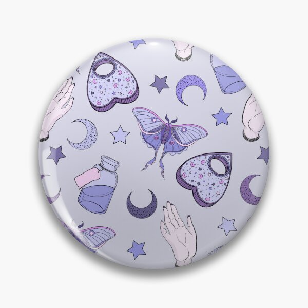 Item preview, Full Colour Purple Witchy Floral Pattern designed and sold by Lunamise.