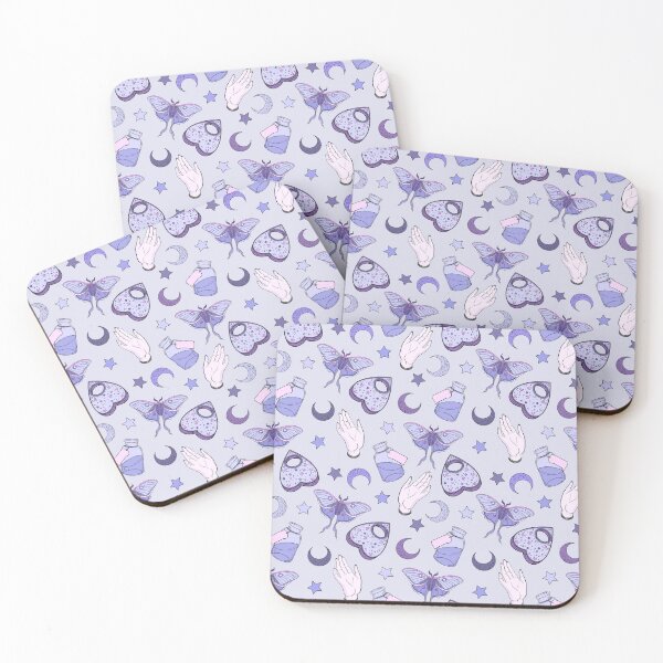 Item preview, Full Colour Purple Witchy Floral Pattern designed and sold by Lunamise.