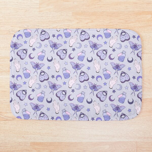Item preview, Full Colour Purple Witchy Floral Pattern designed and sold by Lunamise.