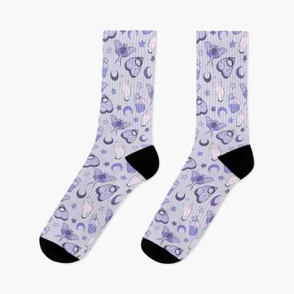 Item preview, Full Colour Purple Witchy Floral Pattern designed and sold by Lunamise.