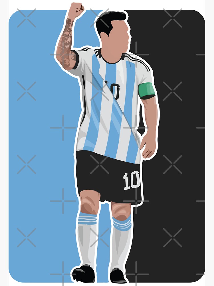 Leo Messi World Cup 2022 Champion Argentina Soccer Magnet by