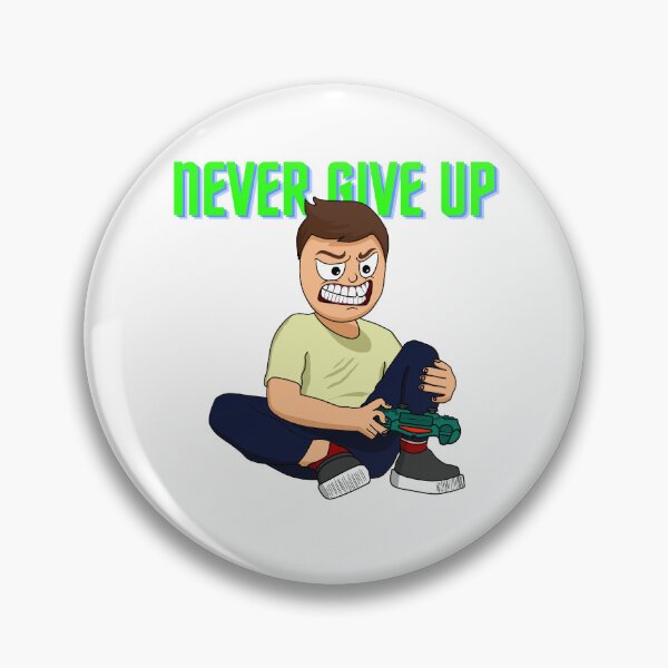 Item preview, Never give up angry gamer! designed and sold by 31IT2Design.