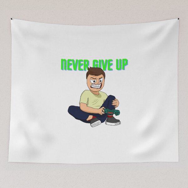 Item preview, Never give up angry gamer! designed and sold by 31IT2Design.
