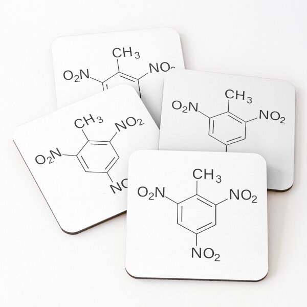 Item preview, Trinitrotoluene (TNT) Chemical Structure designed and sold by ScienceCorner.