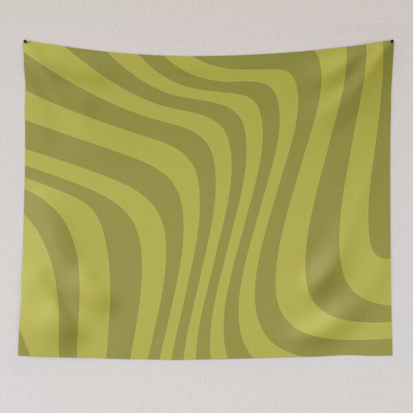 Item preview, Yellow & Green Wavy Pattern designed and sold by TheArtAngels.
