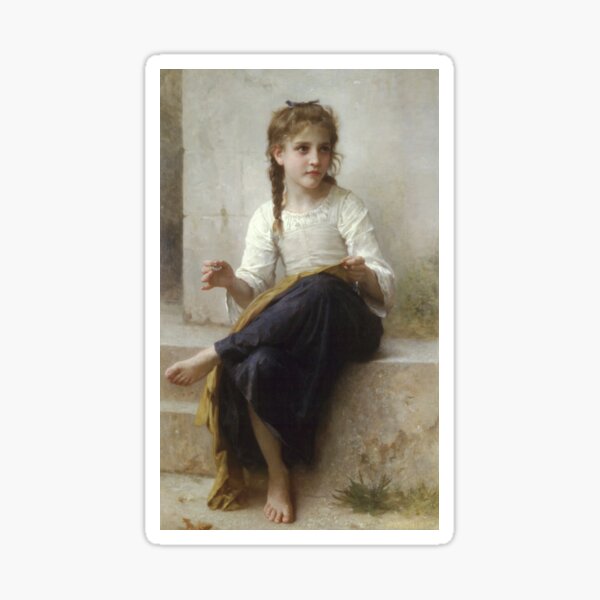 Item preview, Sewing (1898) - William Bouguereau designed and sold by SALON DES ARTS.