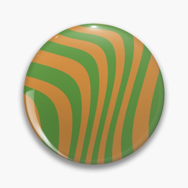 Artikelvorschau, Orange u. grünes gewelltes Muster entworfen und verkauft von TheArtAngels.