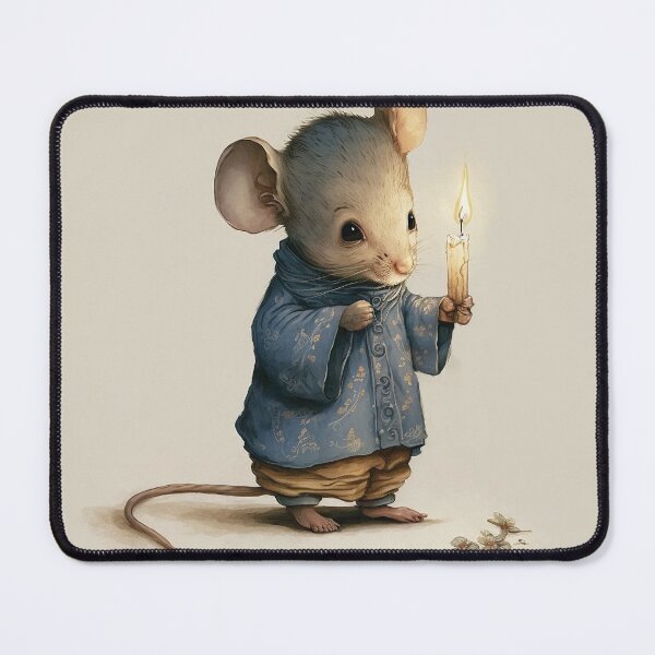 Item preview, A cute mouse in pyjamas designed and sold by nicolinedesigns.