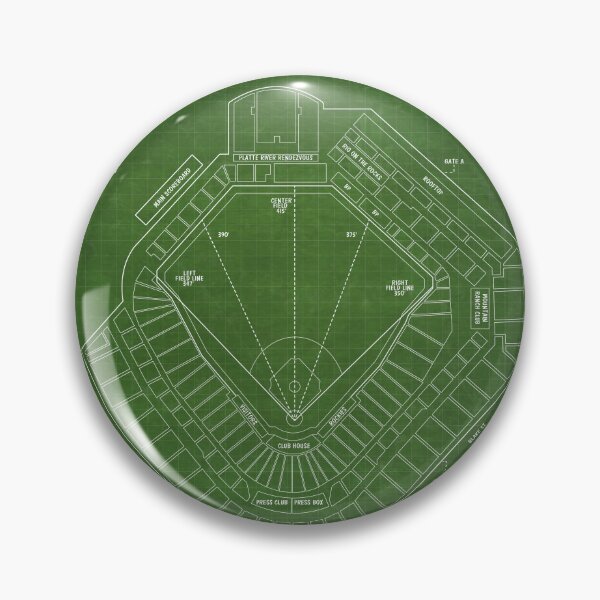 Item preview, Coors Field (Green Grid Version) designed and sold by BGALAXY.