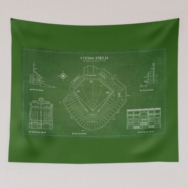 Item preview, Coors Field (Green Grid Version) designed and sold by BGALAXY.