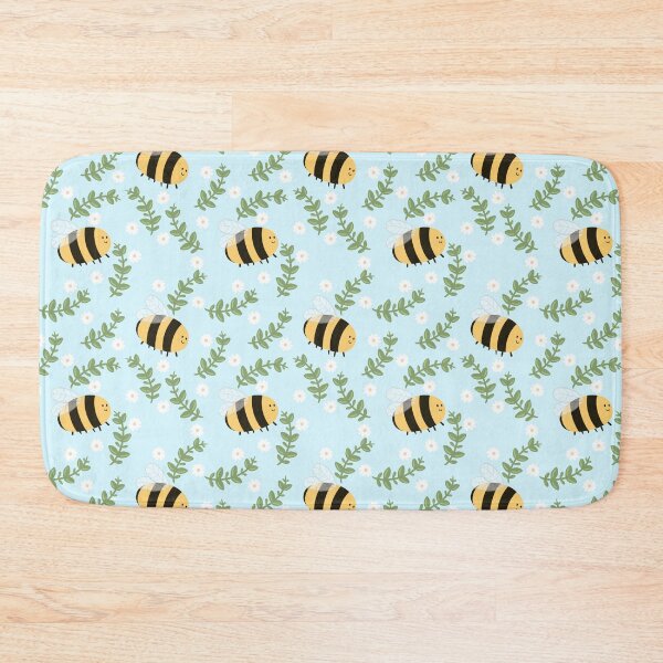 Item preview, Bumble Bees Floral Pattern designed and sold by Lunamise.