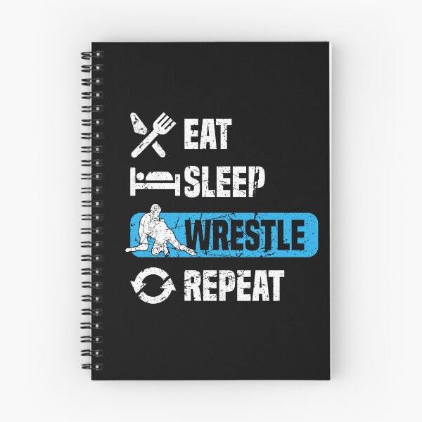 Item preview, Eat Sleep Wrestle Repeat Wrestling Lover designed and sold by Betsytiptoe.