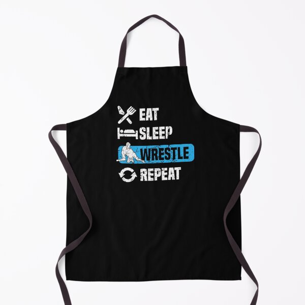 Item preview, Eat Sleep Wrestle Repeat Wrestling Lover designed and sold by Betsytiptoe.