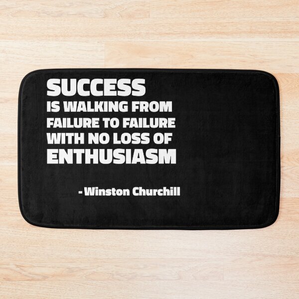 Item preview, Success is walking from failure to failure with no loss of enthusiasm - Winston Churchill quote designed and sold by SubtleSplit.