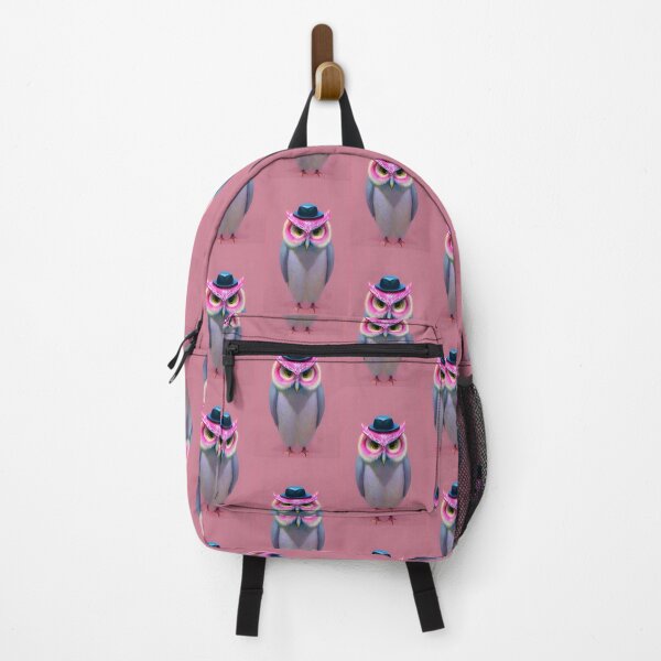 Item preview, Pink owl with a hat designed and sold by ranielchen.