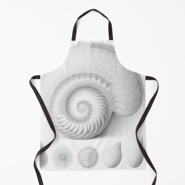 Item preview, White Pearl Fibonacci Golden Ratio Style   designed and sold by RAGANADesign.