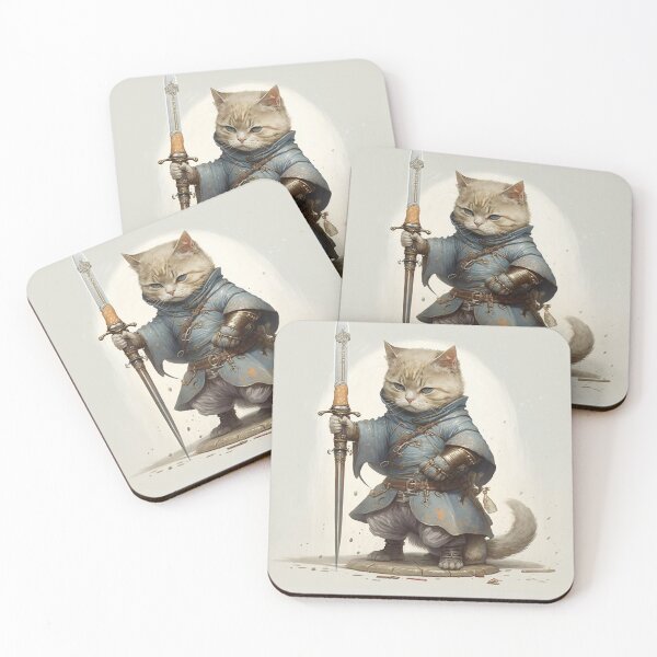 Item preview, Knight cat designed and sold by nicolinedesigns.