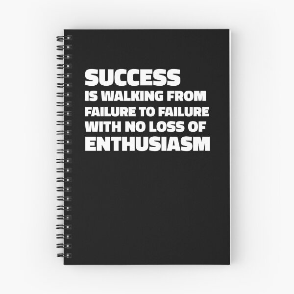 Item preview, Success is walking from failure to failure with no loss of enthusiasm - Winston Churchill quote designed and sold by SubtleSplit.