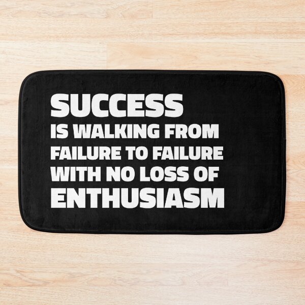 Item preview, Success is walking from failure to failure with no loss of enthusiasm - Winston Churchill quote designed and sold by SubtleSplit.
