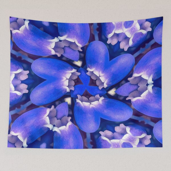 Item preview, Blue Flower Hyacinths Pattern designed and sold by Patternflower.
