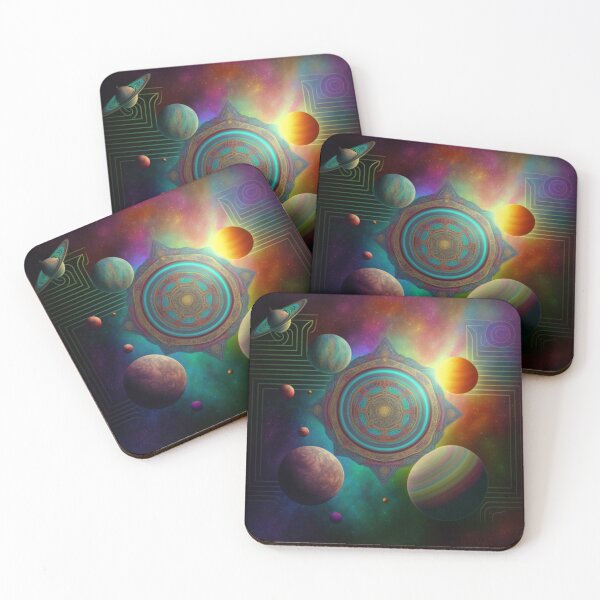 Item preview, Psychedelic mandala in space designed and sold by lokirick.