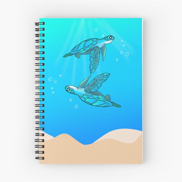 Item preview, Sea turtles in blue ocean designed and sold by Mermaidssparkle.