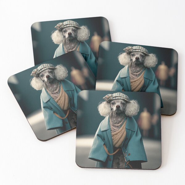 Item preview, Fashionista dog walking the streets designed and sold by Cute-and-Co.