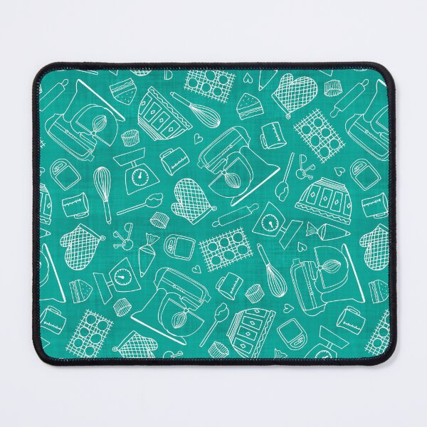 Item preview, I Love Baking // Outline on Teal designed and sold by The Wellington Boot.