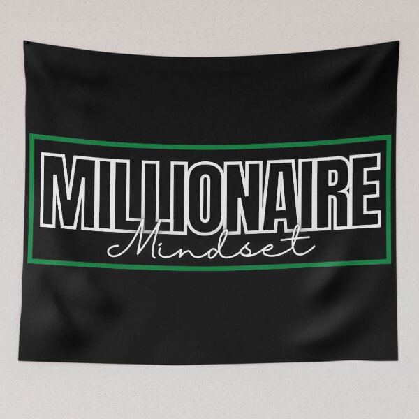 Item preview, Millionaire Mindset green frame poster modified  designed and sold by KingsManKind.