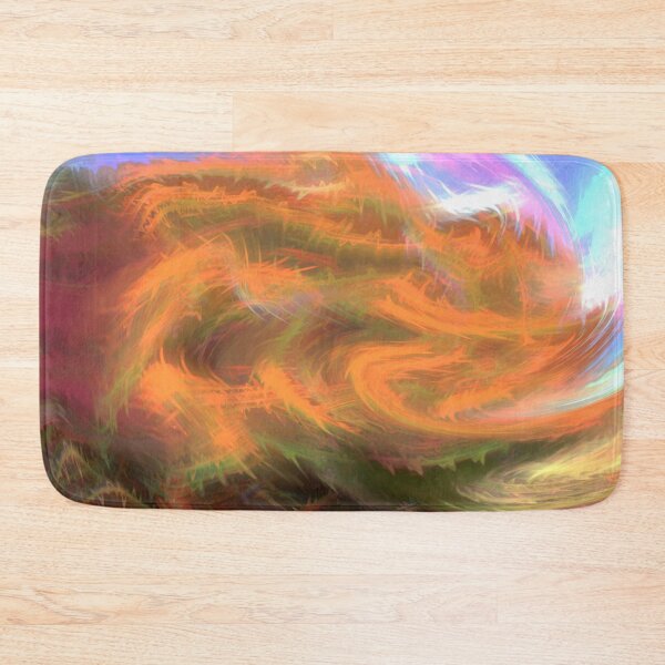 Item preview, Abstract Artwork Orange Strokes designed and sold by diezitrones.
