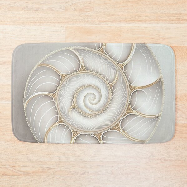 Item preview, White Pearl Fibonacci Golden Ratio Style   designed and sold by RAGANADesign.