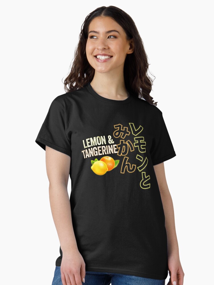 Thumbnail 2 of 7, Classic T-Shirt, Bullet Train Lemon and Tangerine Character Movie Title Cards designed and sold by More-dan-Prints.