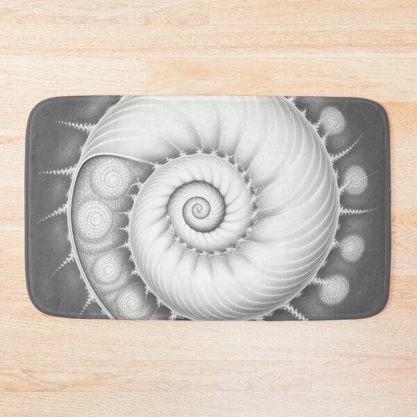 Item preview, White Pearl Fibonacci Golden Ratio Style   designed and sold by RAGANADesign.