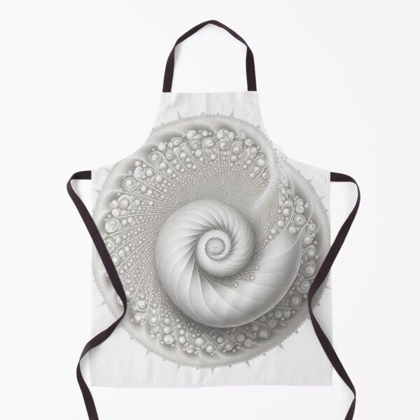 Item preview, White Pearl Fibonacci Golden Ratio Style   designed and sold by RAGANADesign.