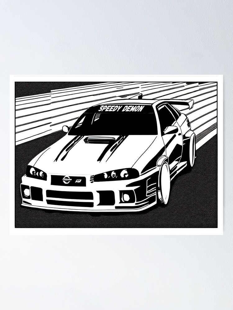 Nissan Skyline R34 GT-R Fast And Furious Poster for Sale by BeachHouseArt